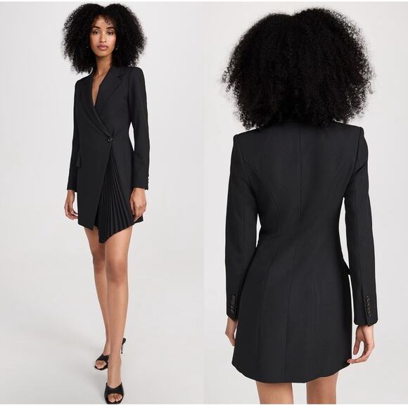 A.L.C. Juliet Pleated Blazer Mini Dress Timeless Black Size‎ 8 - Picture 1 of 8